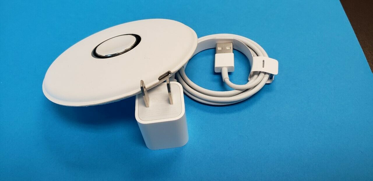 Oem Apple Mu9f2am/a Iwatch Docking Station Open Box White Circle/nightstand Mode