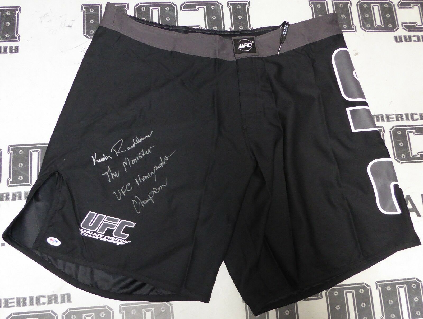 Kevin Randleman Signed Ufc Fight Shorts Trunks Psa/dna Coa Autograph 20 23 26 28