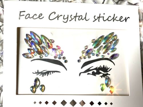 Festival Face Gems And Crystal Jewelry Stick On